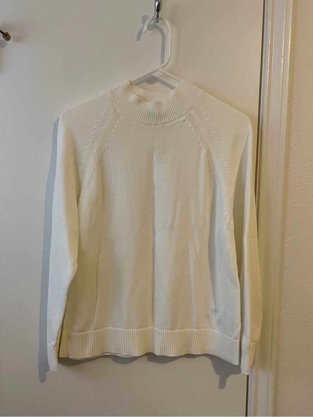 Quince Cotton Mock Neck Sweater